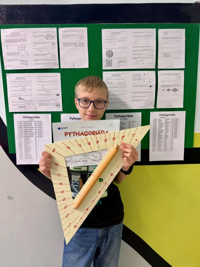 Naši žáci v matematické soutěži Pythagoriáda
