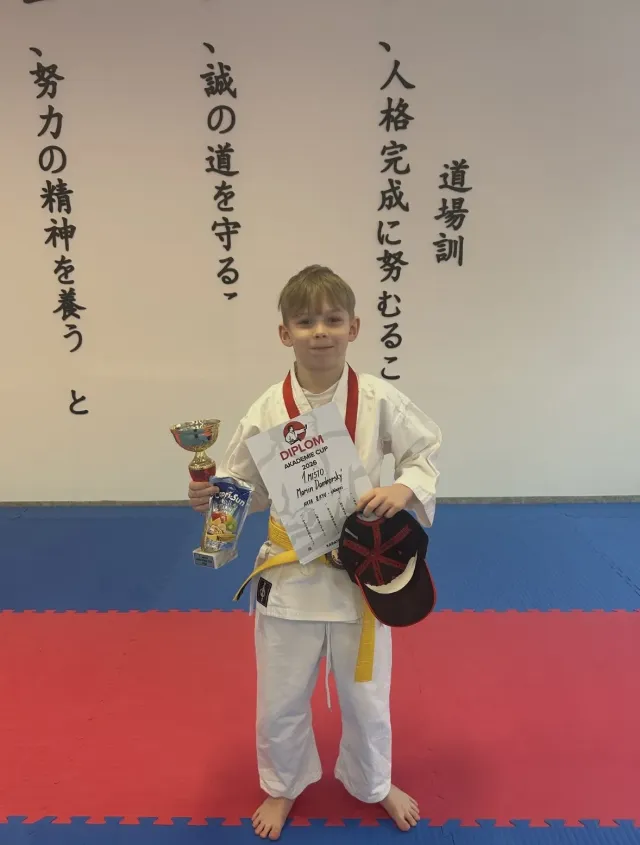 Úspěch Martina Damborského v karate