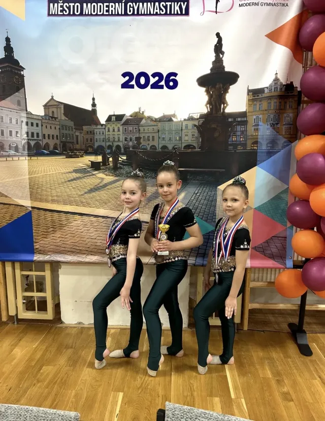 Úspěch na mistrovství České republiky v estetické skupinové gymnastice