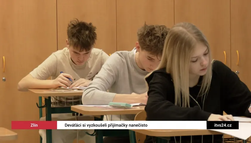 Deváťáci si vyzkoušeli přijímačky nanečisto