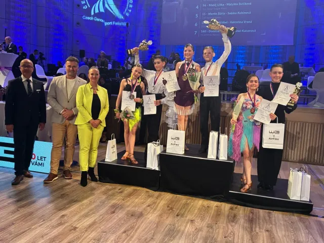 Úspěch naší žákyně na mistrovství ČR v párovém tanci