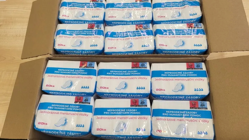 Nabídka žákyním naší školy-  menstruační chudoba