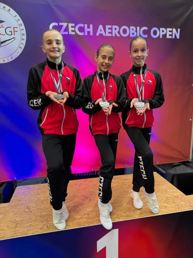 Úspěch Kláry Solanské v gymnastickém aerobiku